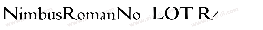 NimbusRomanNo9LOT R字体转换